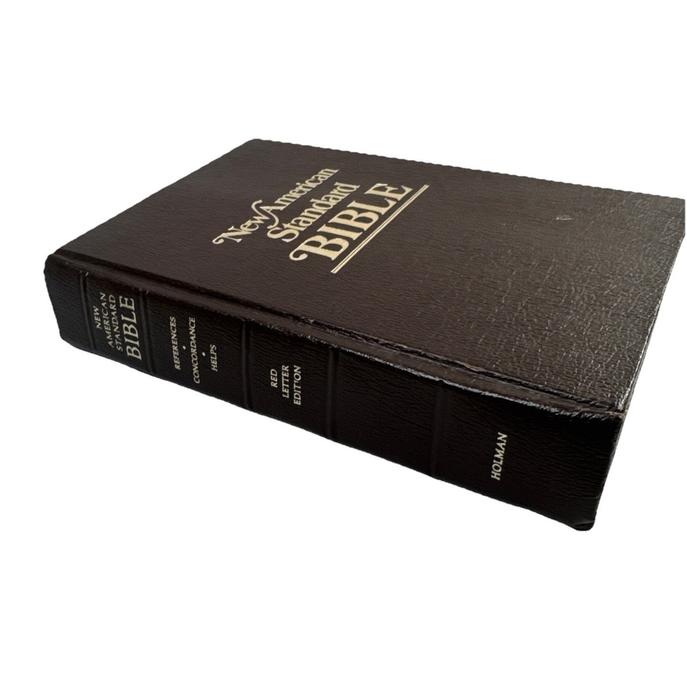 Holman New American Standard Bible Giant‎ Print Edition Red Letter Leather